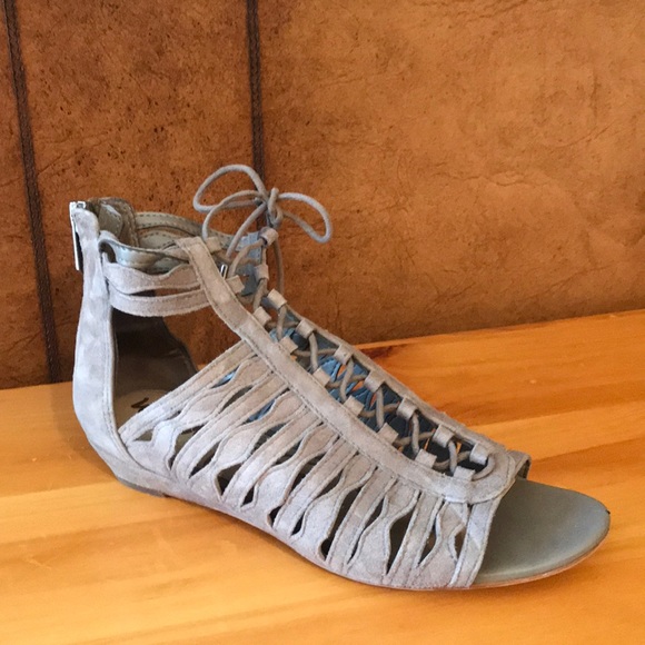 Sam Edelman Daleece Strappy Suede Flat Sandal - Picture 3 of 6